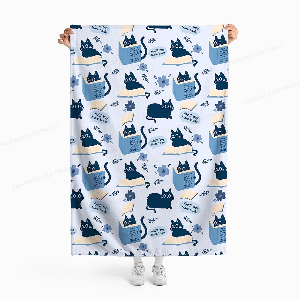 Pagewings You'll Buy More Books Flannel Blanket