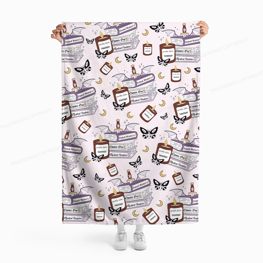 Pagewings Smells Like Fantasy Flannel Blanket