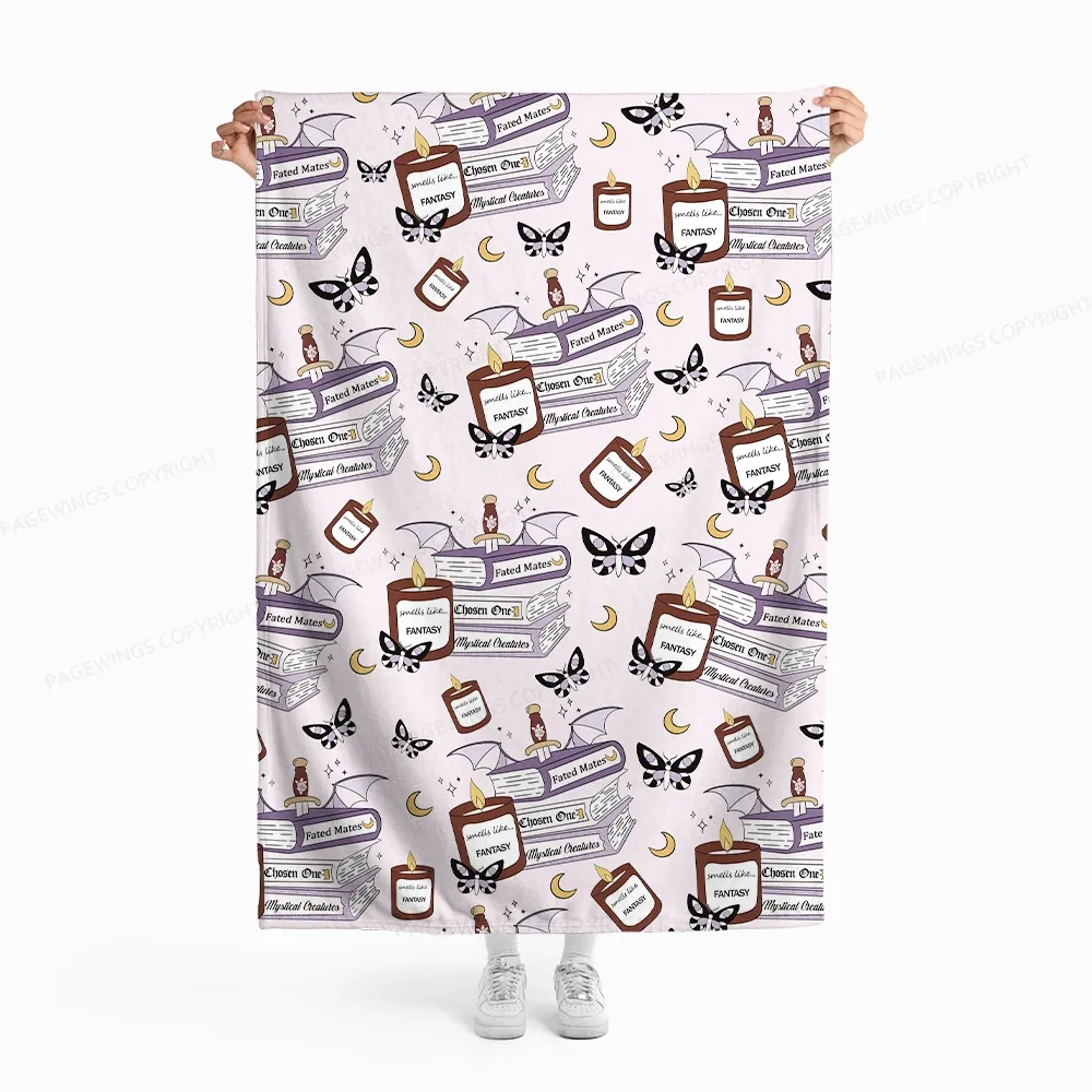 Pagewings Smells Like Fantasy Flannel Blanket