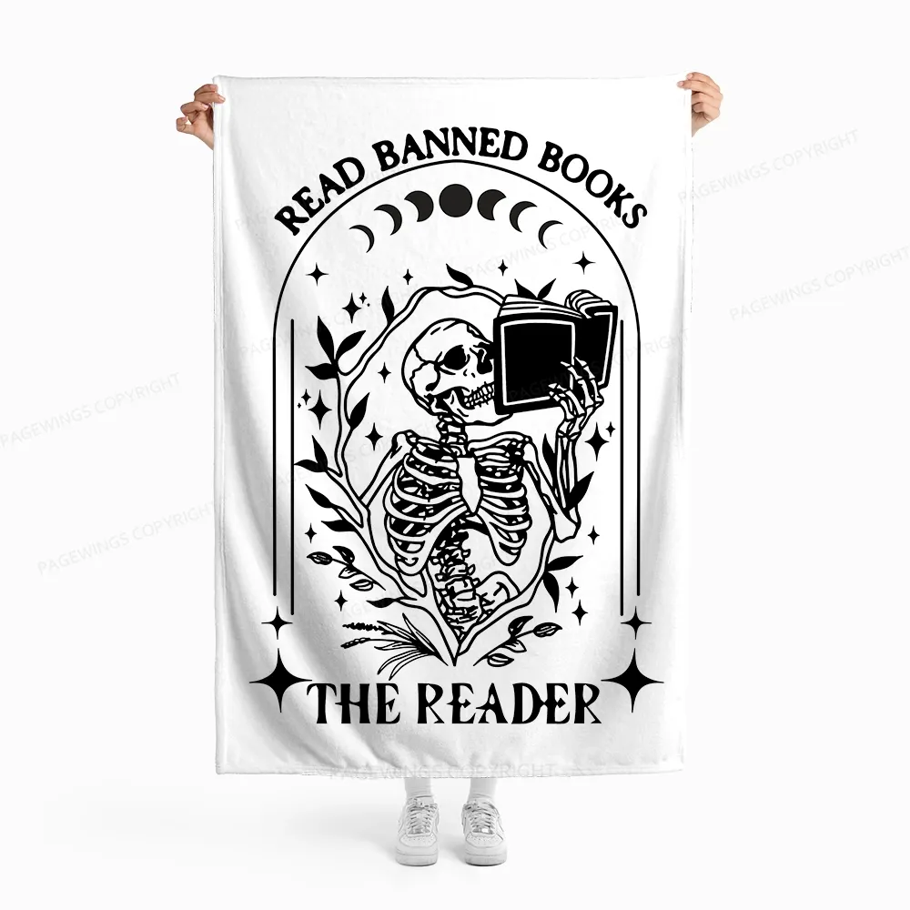 PagewingsRead Banned Books Flannel Blanket