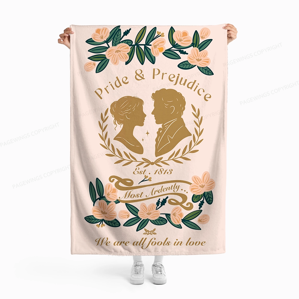 Pagewings Most Ardently We Are All Fools In Love Flannel Blanket
