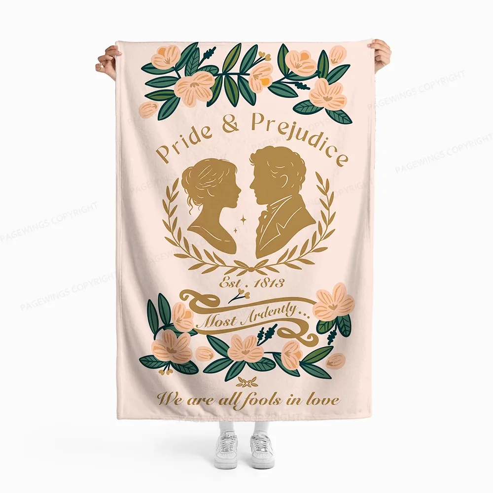 Pagewings Most Ardently We Are All Fools In Love Flannel Blanket