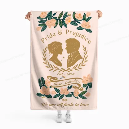 Pagewings Most Ardently We Are All Fools In Love Flannel Blanket