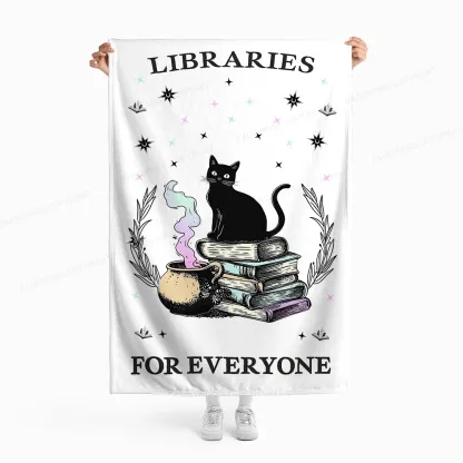 Pagewings Libraries For Everyone Flannel Blanket