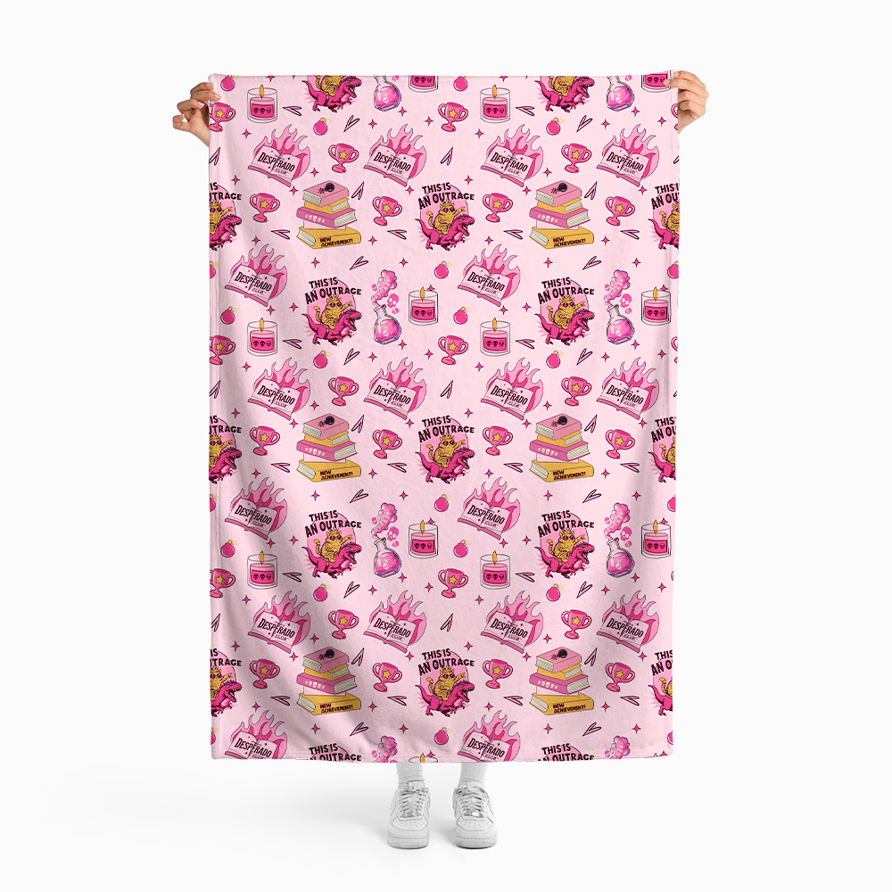 Pagewings Sci Fi Book Lover Flannel Blanket