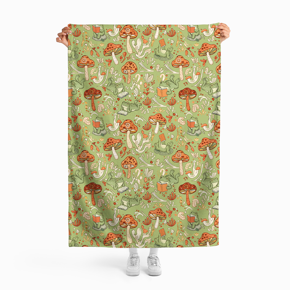 Pagewings Bookish Vibe Flannel Blanket