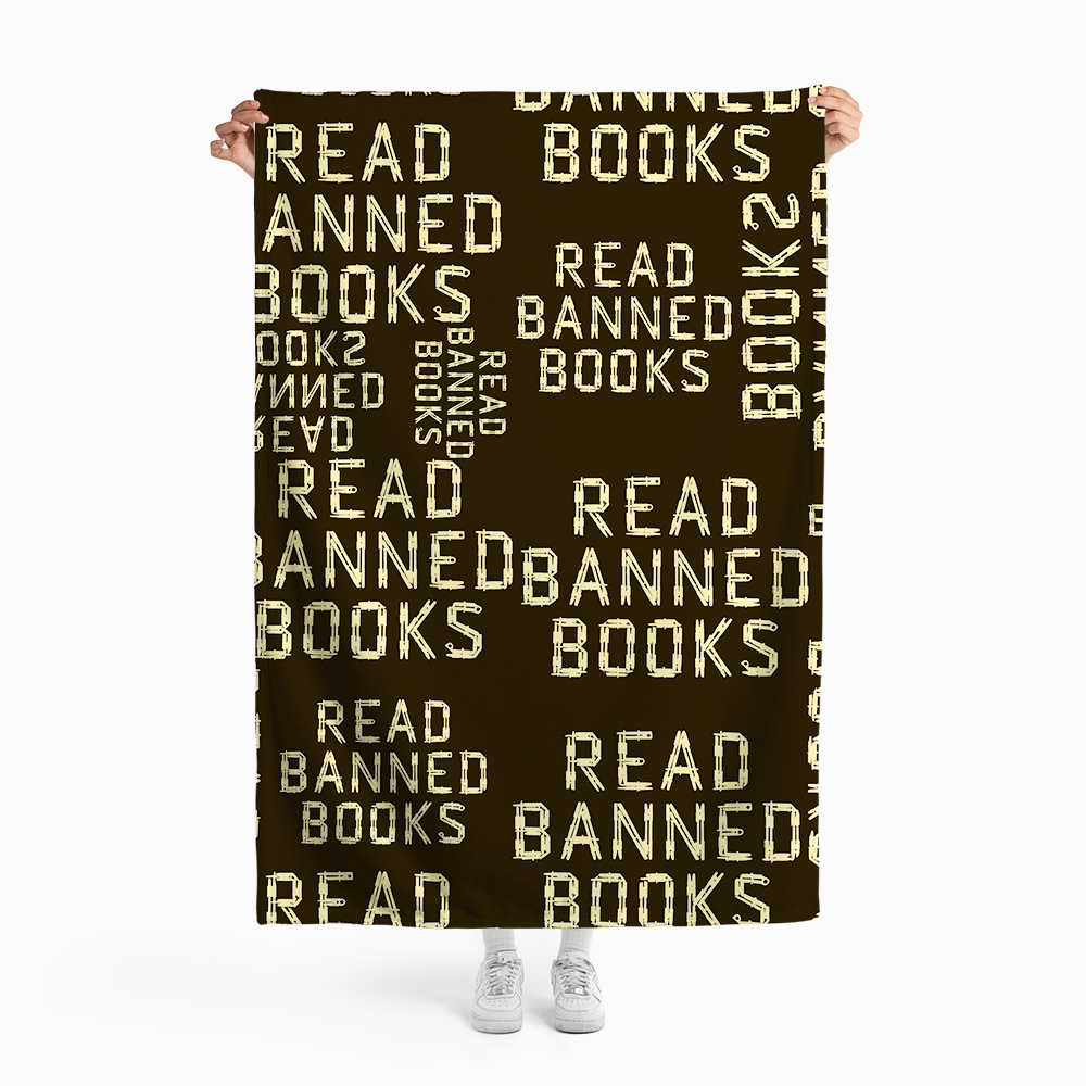 Pagewings Bookish Vibe Flannel Blanket