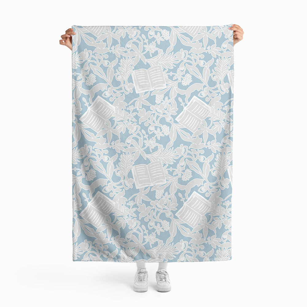 Pagewings Bookish Vibe Flannel Blanket