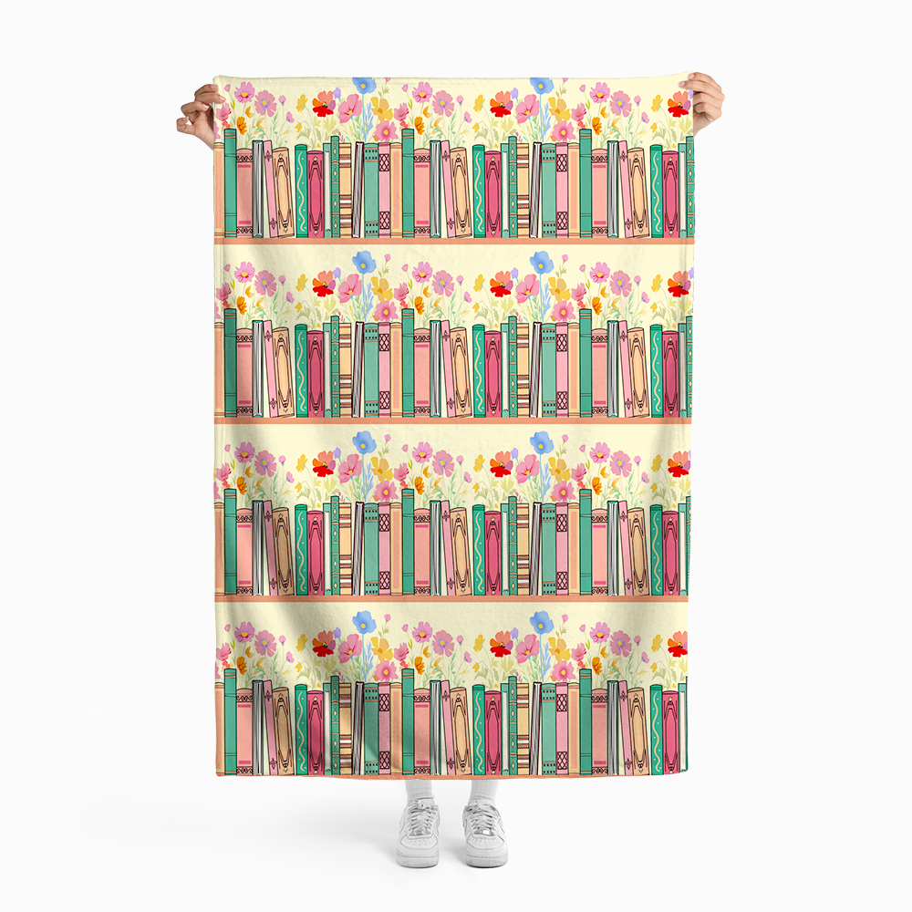 Pagewings Bookish Vibe Flannel Blanket