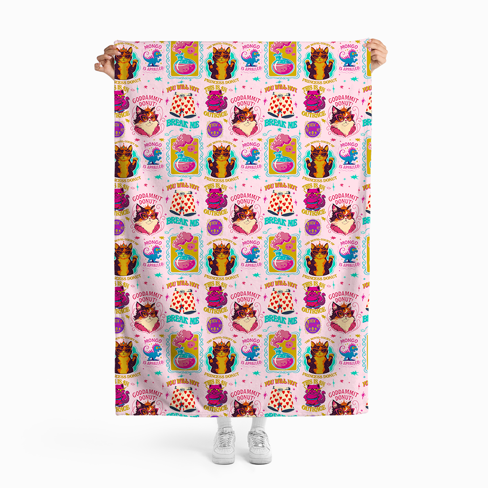 Pagewings Sci Fi Book Lover Flannel Blanket