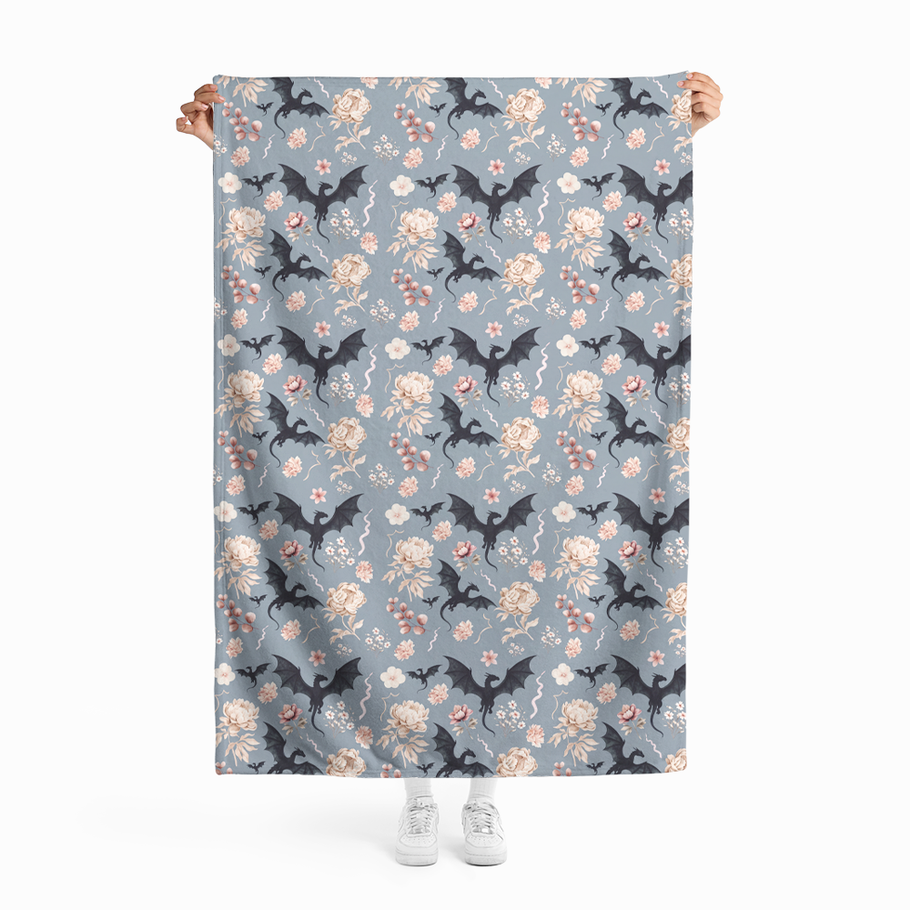 Pagewings Book Dragon Flannel Blanket