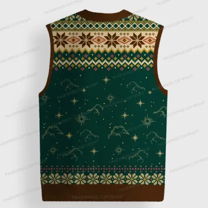 Pagewings Truthless Of Shinovar Unisex V-Neck Ugly Knit Vest