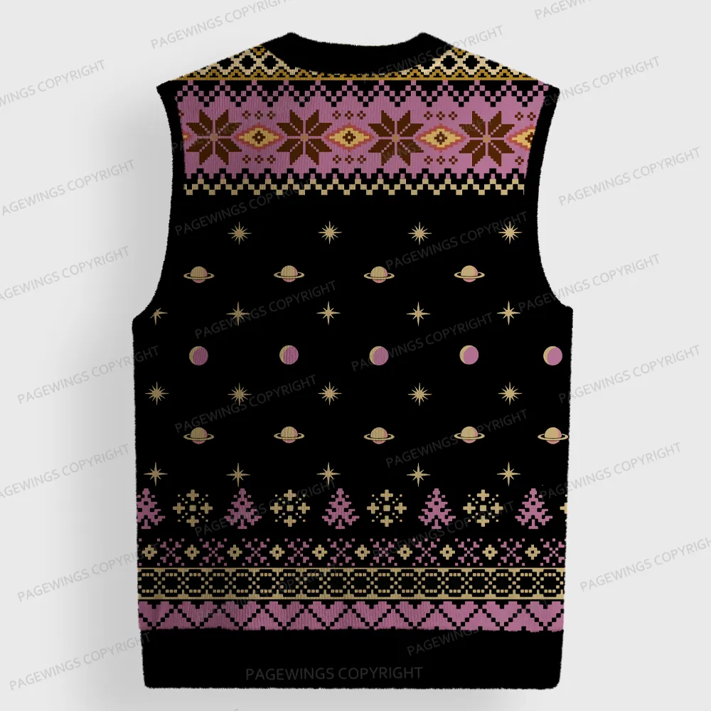 Pagewings The Rise And Fall Of Sanctuary Moon Unisex V-Neck Ugly Knit Vest