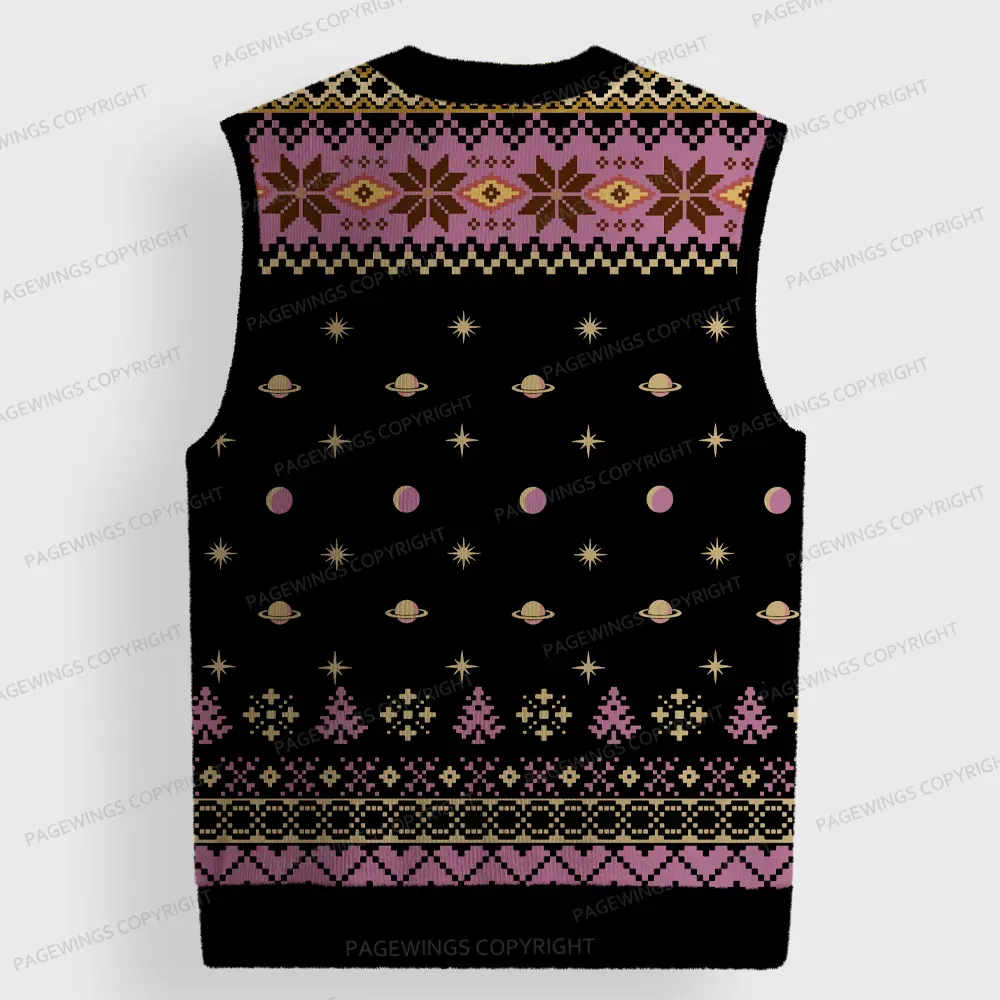 Pagewings The Rise And Fall Of Sanctuary Moon Unisex V-Neck Ugly Knit Vest