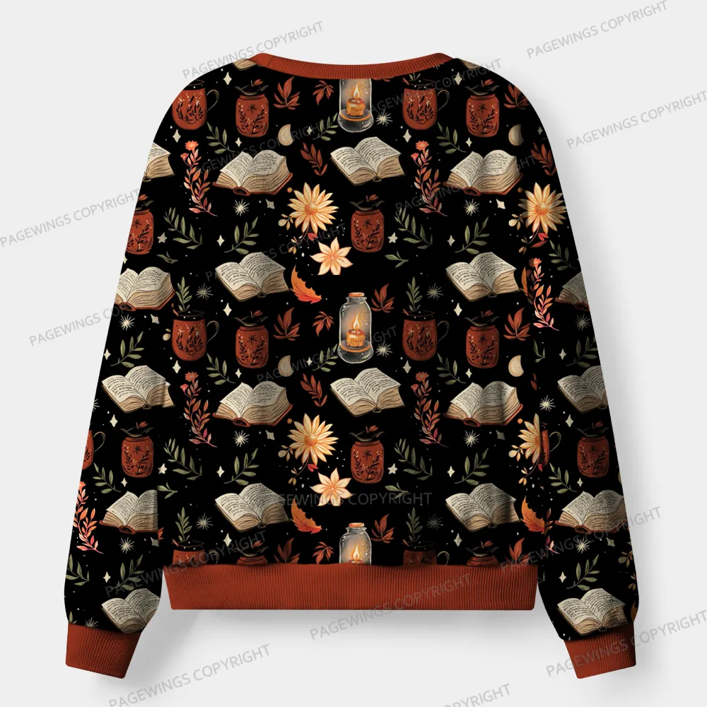 Pagewings Cozy Reading Unisex Flannel Pajama Set