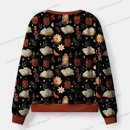 Pagewings Cozy Reading Unisex Flannel Pajama Set