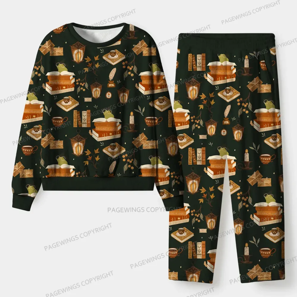 Pagewings Read More Books Unisex Flannel Pajama Set