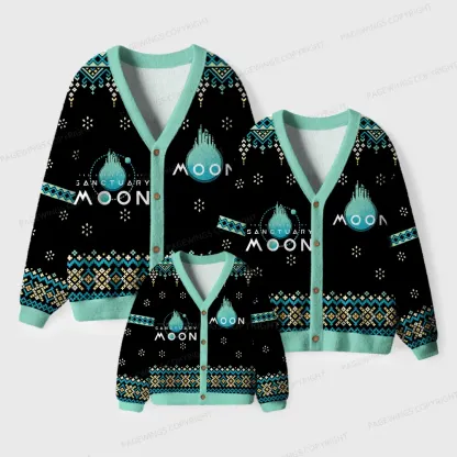 Pagewings Sanctuary Moon Unisex Ugly Cardigan Sweaters