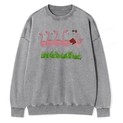 Pagewings  Dogs Books And Coffee Unisex Washed Sweatshirt