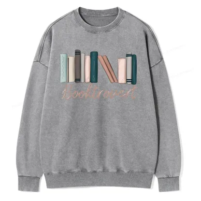 Pagewings Booktrovert Unisex Washed Sweatshirt