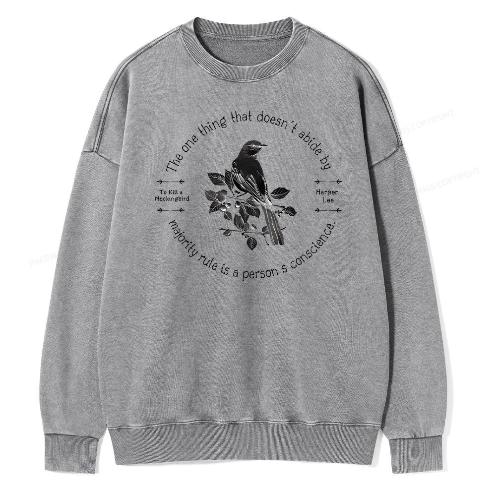 Pagewings To Kill a Mockingbird Unisex Washed Sweatshirt