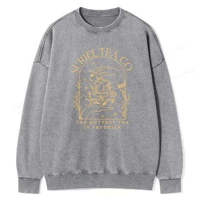 Pagewings A Court Of Thorns And Roses Unisex Washed Sweatshirt