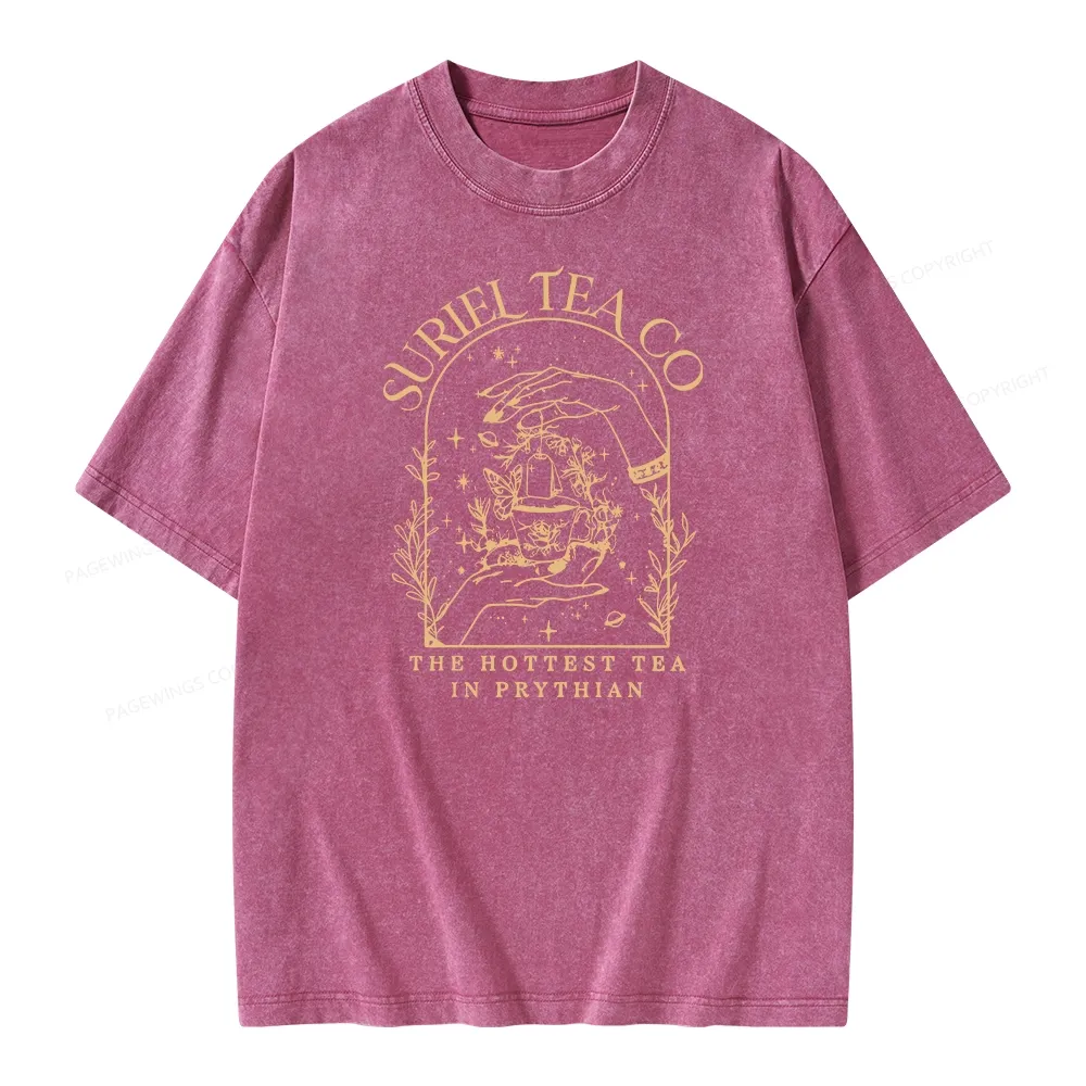 Pagewings A Court Of Thorns And Roses Unisex Washed T-shirt