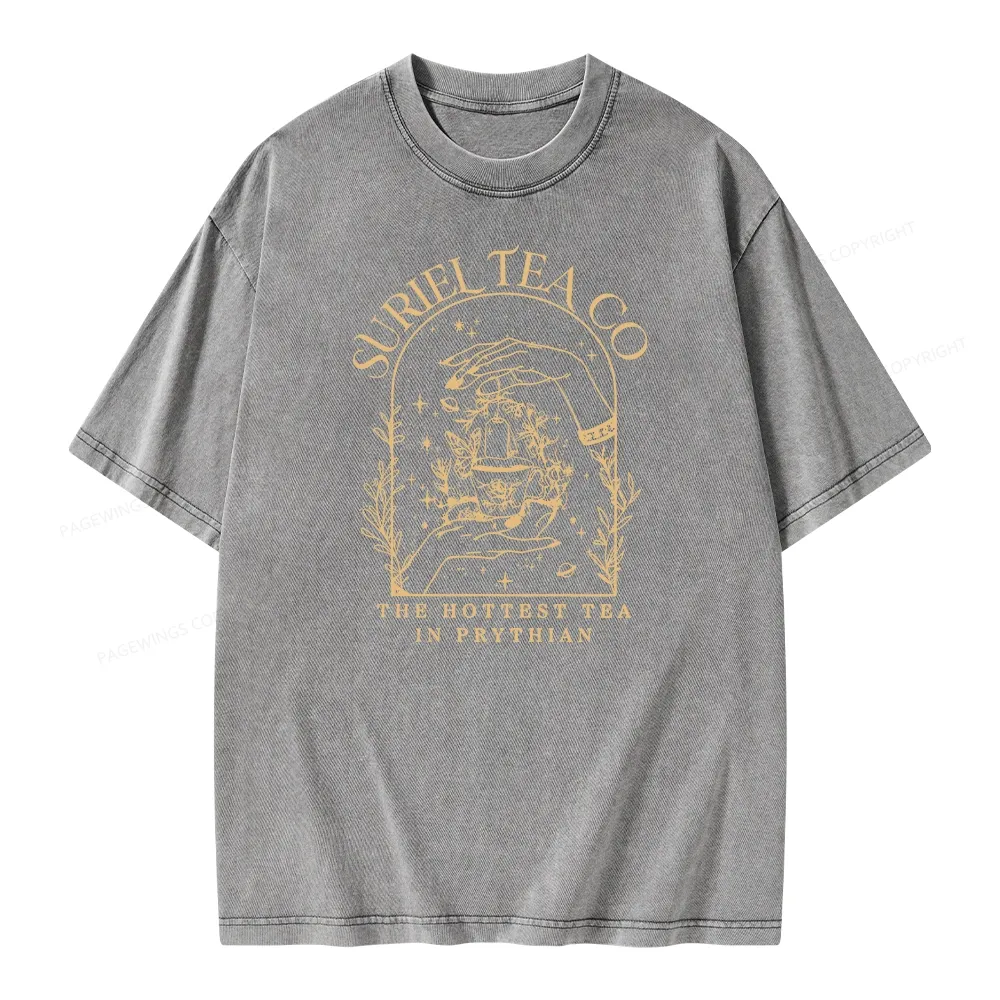 Pagewings A Court Of Thorns And Roses Unisex Washed T-shirt