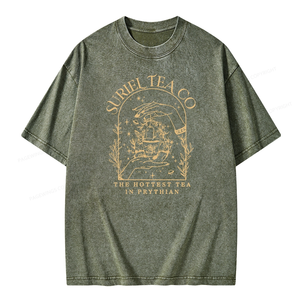 Pagewings A Court Of Thorns And Roses Unisex Washed T-shirt