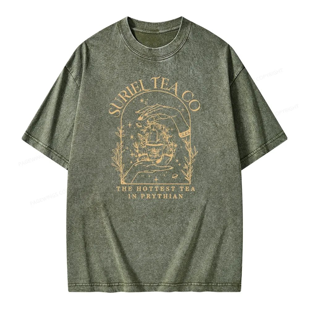 Pagewings A Court Of Thorns And Roses Unisex Washed T-shirt