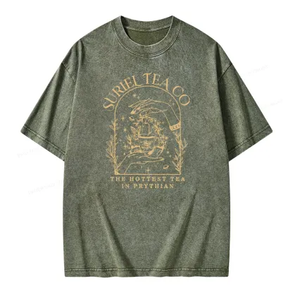 Pagewings A Court Of Thorns And Roses Unisex Washed T-shirt