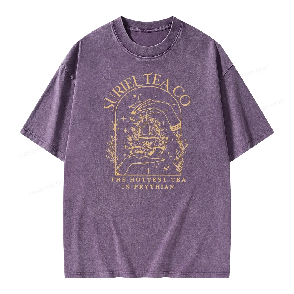 Pagewings A Court Of Thorns And Roses Unisex Washed T-shirt