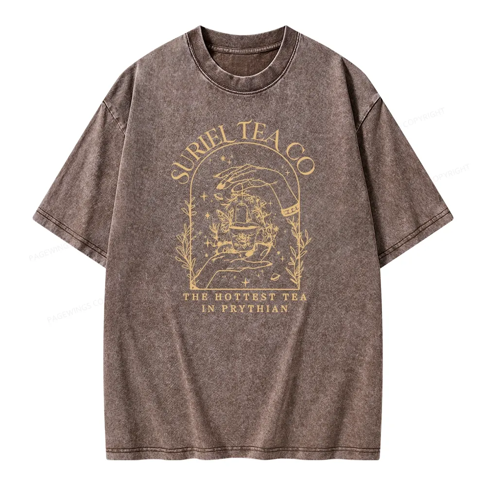 Pagewings A Court Of Thorns And Roses Unisex Washed T-shirt