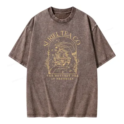 Pagewings A Court Of Thorns And Roses Unisex Washed T-shirt