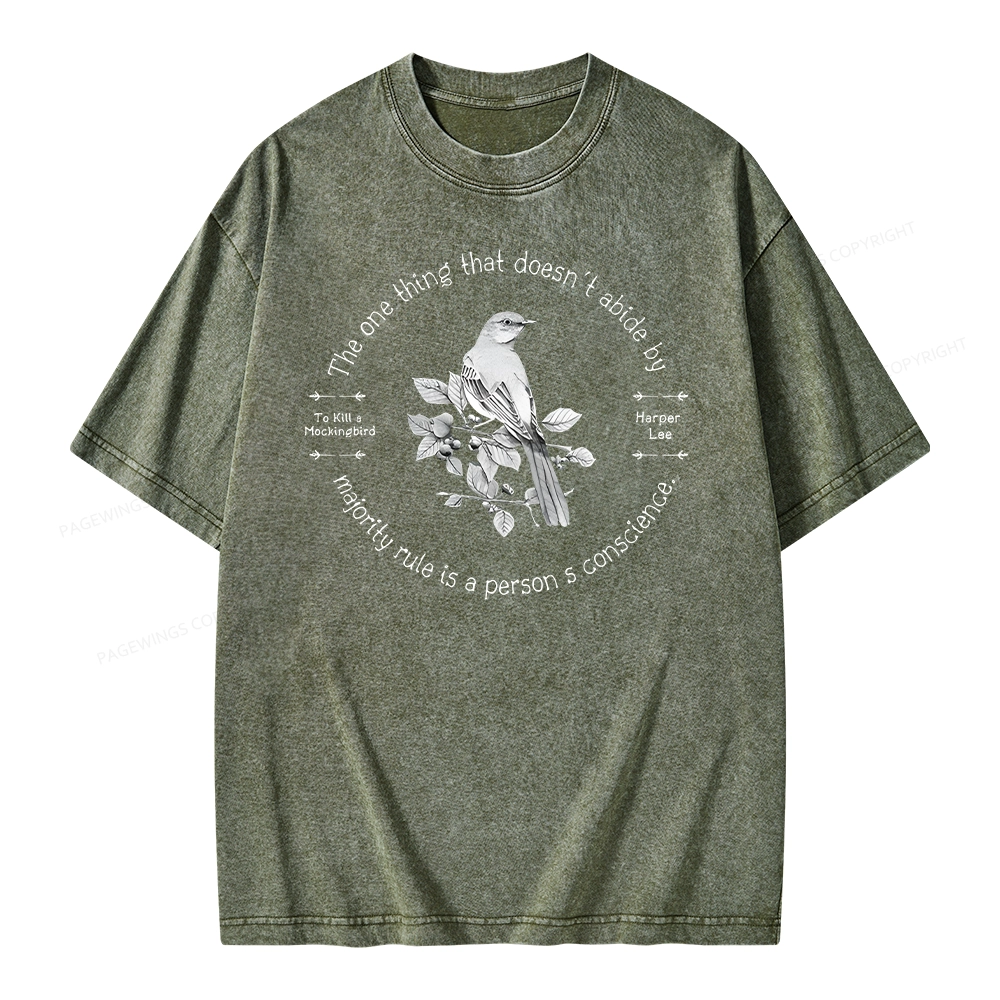 Pagewings To Kill a Mockingbird Unisex Washed T-shirt