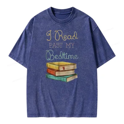 Pagewings Read Past My Bedime Unisex Washed T-shirt