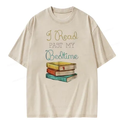 Pagewings Read Past My Bedime Unisex Washed T-shirt