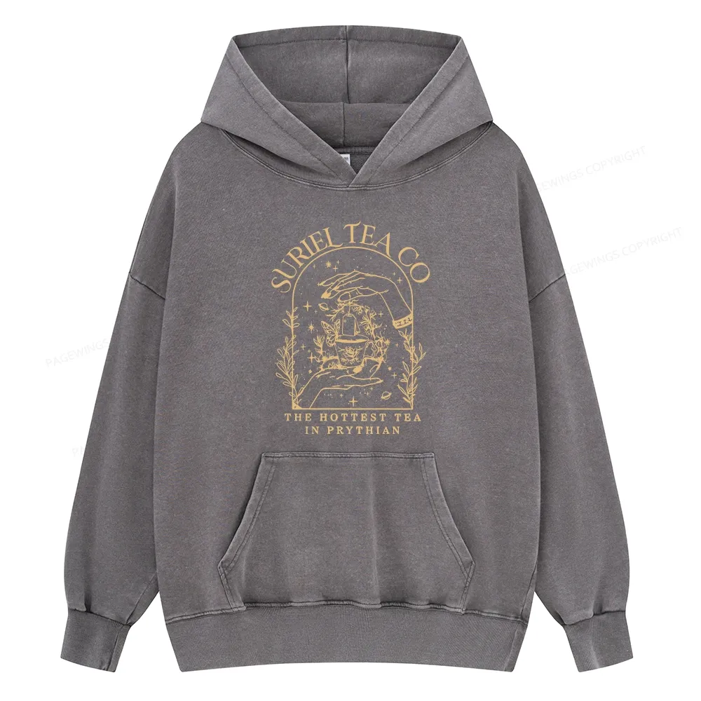 Pagewings A Court Of Thorns And Roses Unisex Washed Hoodie