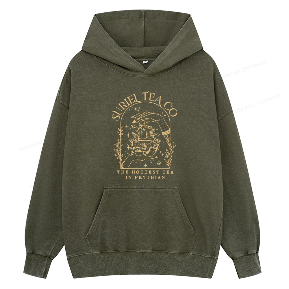 Pagewings A Court Of Thorns And Roses Unisex Washed Hoodie