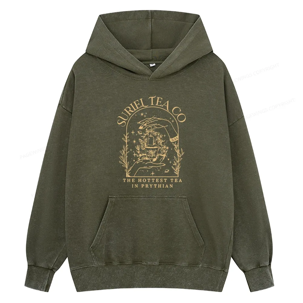 Pagewings A Court Of Thorns And Roses Unisex Washed Hoodie