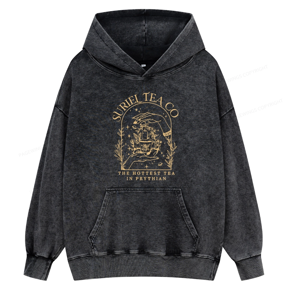 Pagewings A Court Of Thorns And Roses Unisex Washed Hoodie