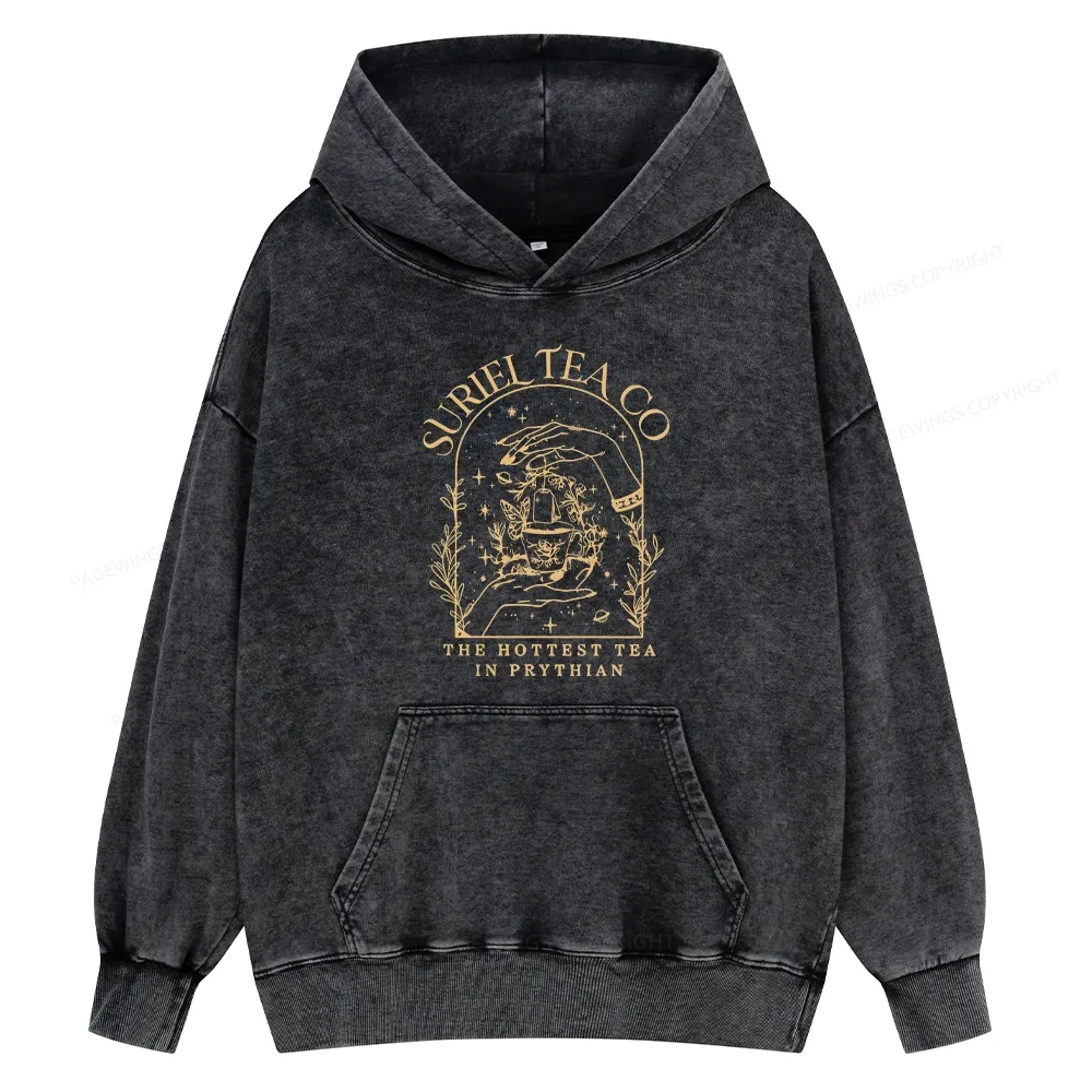 Pagewings A Court Of Thorns And Roses Unisex Washed Hoodie