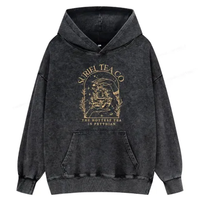 Pagewings A Court Of Thorns And Roses Unisex Washed Hoodie