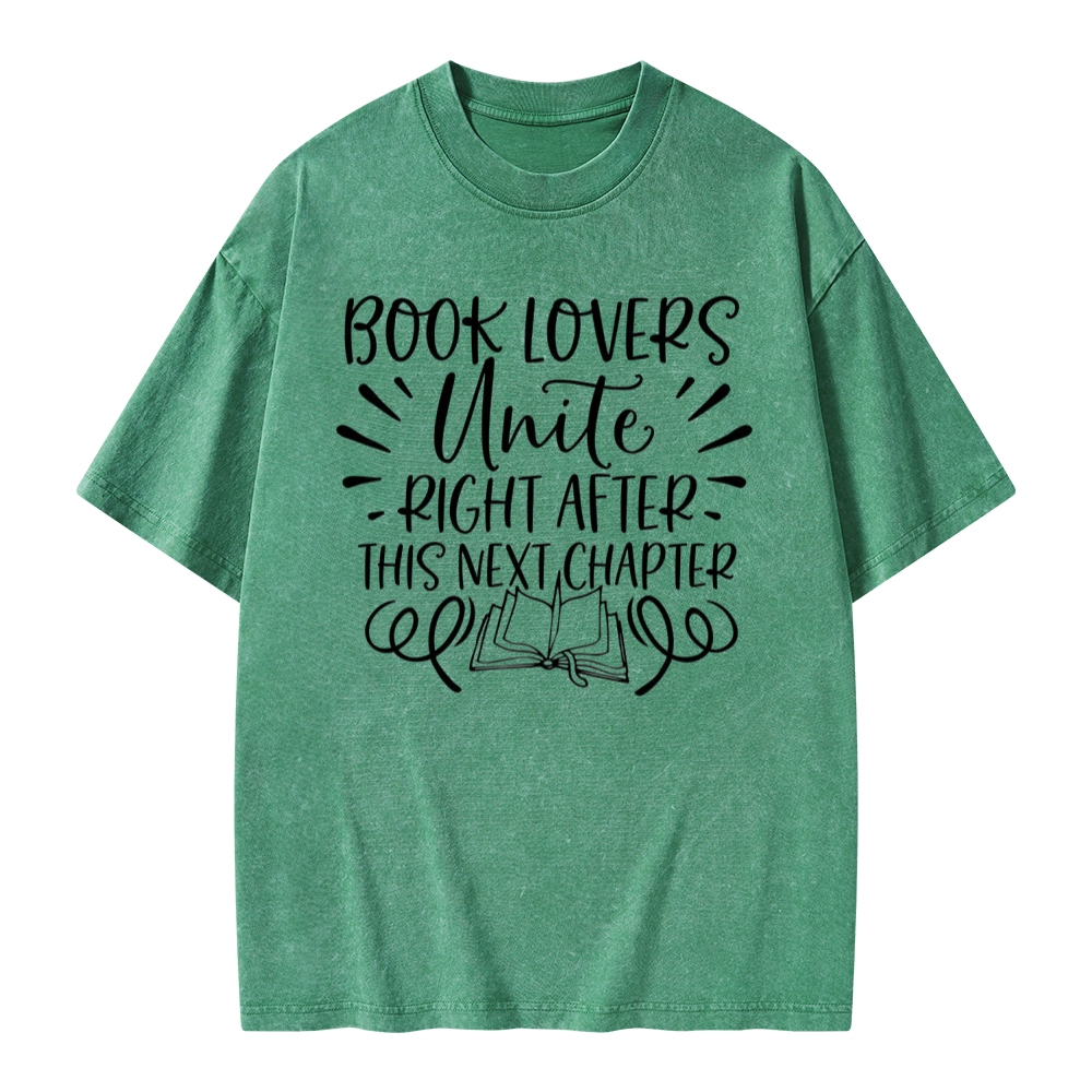 Pagewings Book Lovers Unite Unisex Washed T-shirt