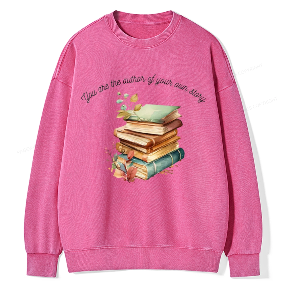 Pagewings Author Of Your Story Unisex Washed Sweatshirt