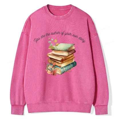 Pagewings Author Of Your Story Unisex Washed Sweatshirt