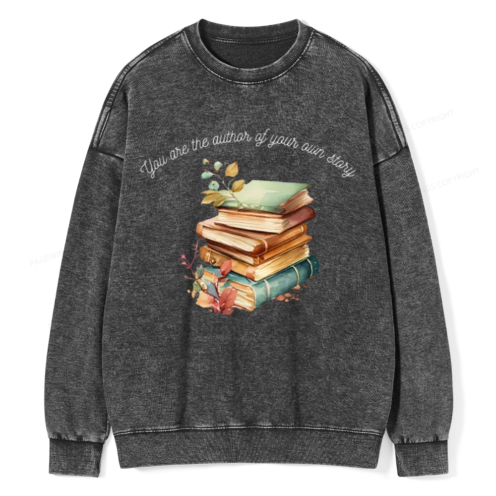 Pagewings Author Of Your Story Unisex Washed Sweatshirt