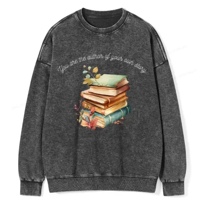 Pagewings Author Of Your Story Unisex Washed Sweatshirt