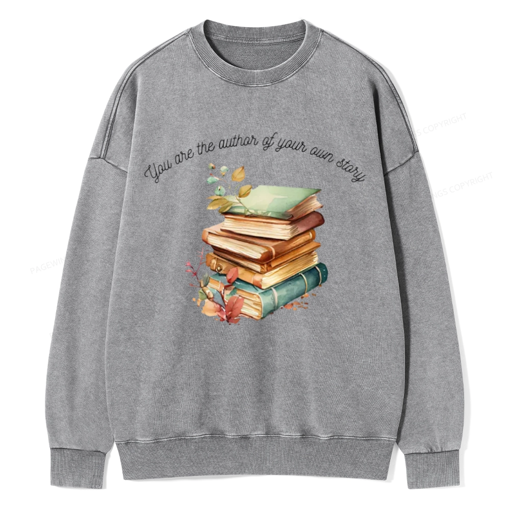 Pagewings Author Of Your Story Unisex Washed Sweatshirt