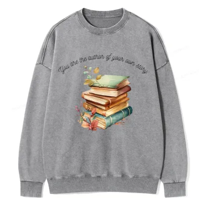Pagewings Author Of Your Story Unisex Washed Sweatshirt